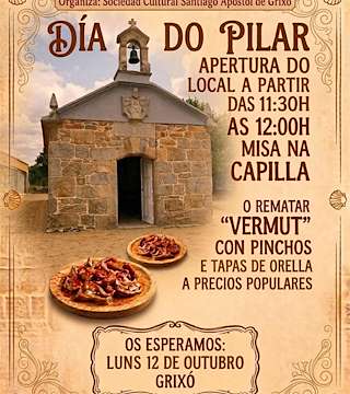 Fechas, información, programa, cartel, imágenes, mapa y ubicación de Día do Pilar de Grixó (2026)  en  Salvaterra do Miño
