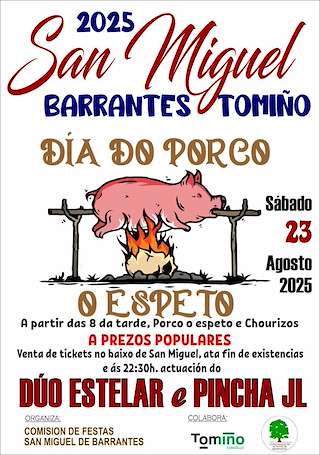 Fechas, información, programa, cartel, imágenes, mapa y ubicación de Día do Porco de Barrantes  en  Tomiño