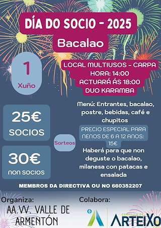 Fechas, información, programa, cartel, imágenes, mapa y ubicación de Día do Socio de Armentón  en  Arteixo