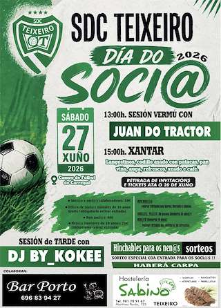 Fechas, información, programa, cartel, imágenes, mapa y ubicación de Día do Socio do SDC Teixeiro (2026) en Curtis