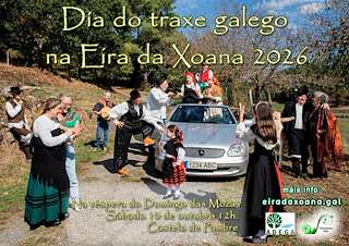 Fechas, información, programa, cartel, imágenes, mapa y ubicación de Día do Traxe Galego na Eira da Xoana (2026)  en  Agolada