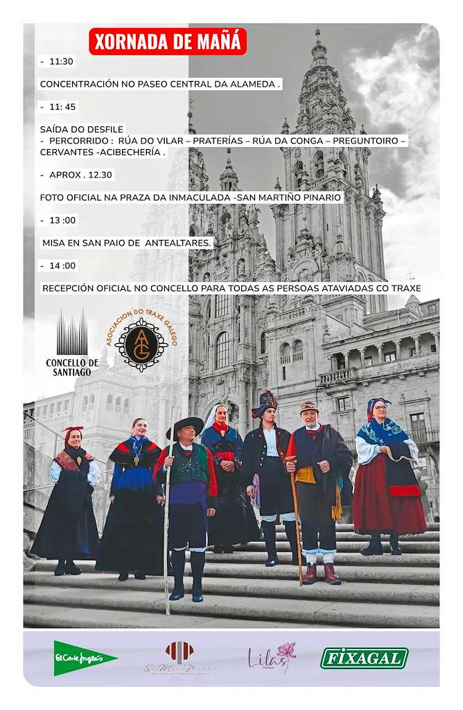Día do Traxe Galego (2026) en Santiago de Compostela
