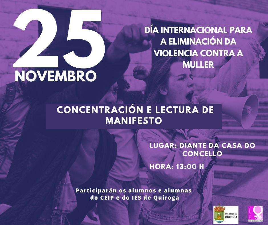 Día Internacional Contra a Violencia Contra as Mulleres en Quiroga