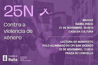 Fechas, información, programa, cartel, imágenes, mapa y ubicación de Día Internacional contra a Violencia de Xénero (2025)  en  A Baña