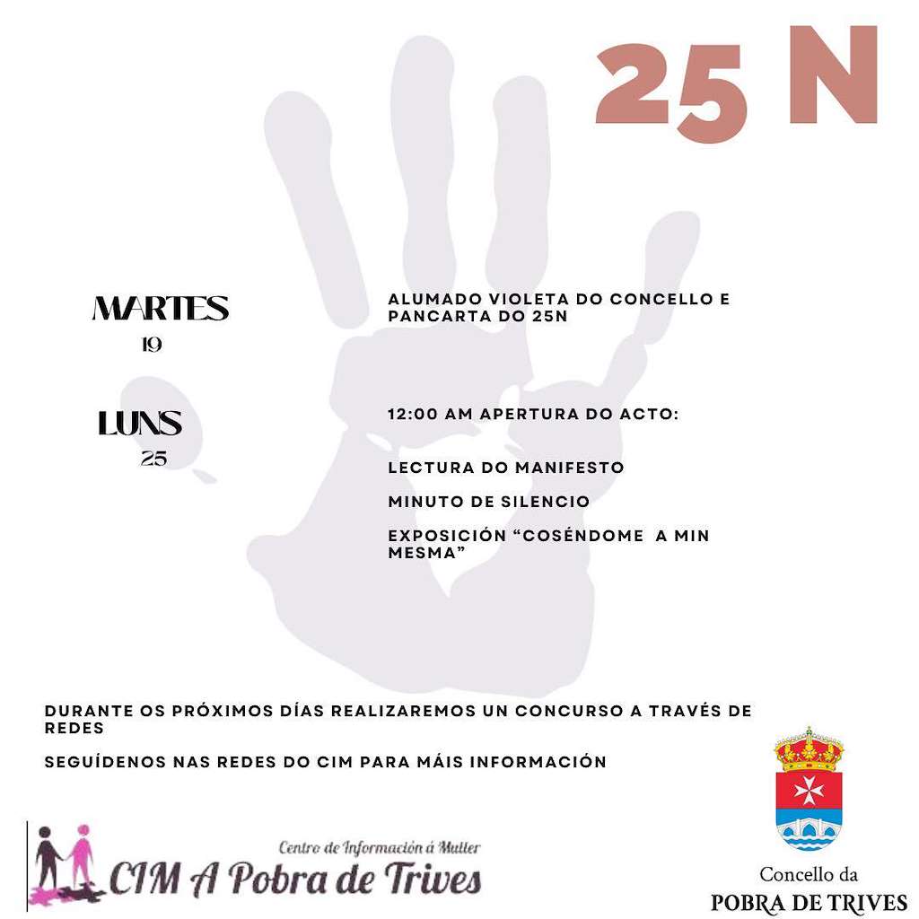 Día Internacional Contra a Violencia de Xénero en A Pobra de Trives