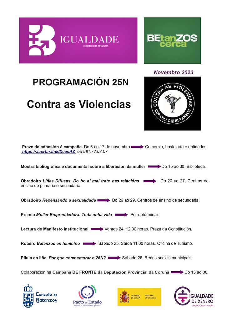 Día Internacional Contra a Violencia de Xénero en Betanzos