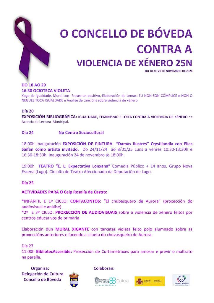 Día Internacional Contra a Violencia de Xénero en Bóveda