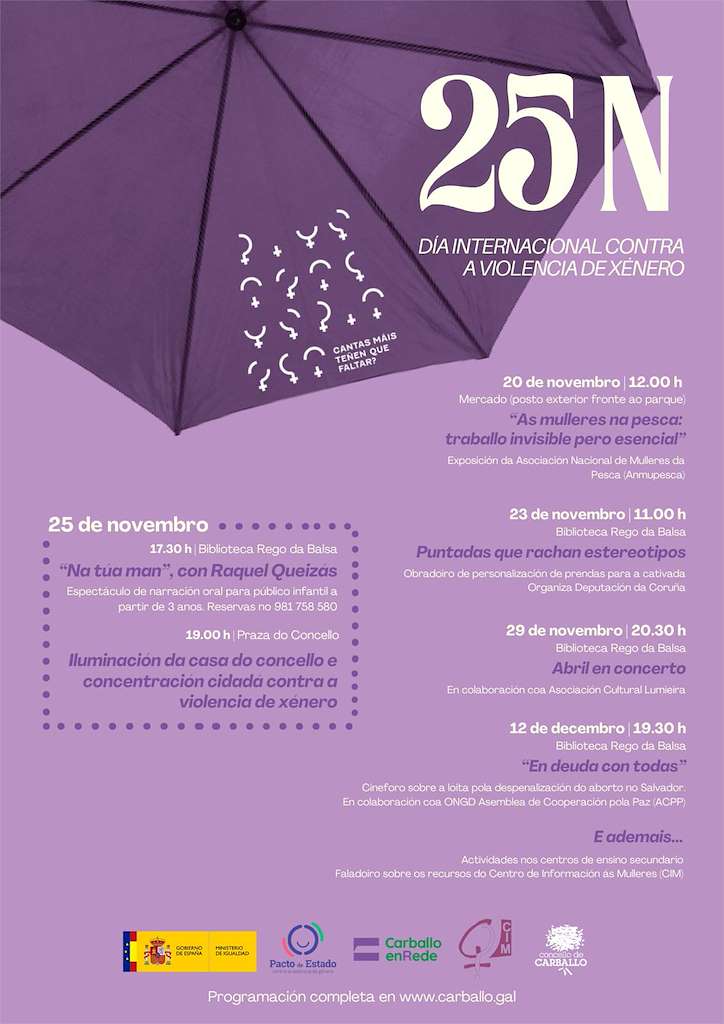 Día Internacional Contra a Violencia de Xénero en Carballo