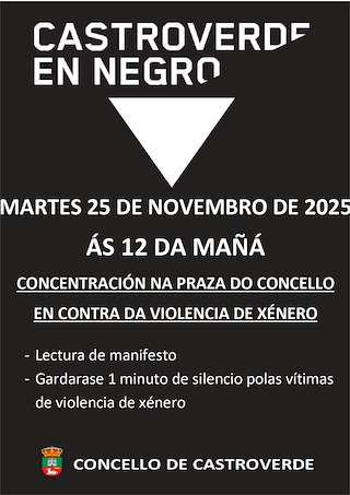 Fechas, información, programa, cartel, imágenes, mapa y ubicación de Día Internacional Contra a Violencia de Xénero (2025)  en  Castroverde