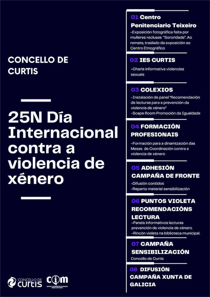 Día Internacional Contra a Violencia de Xénero en Curtis