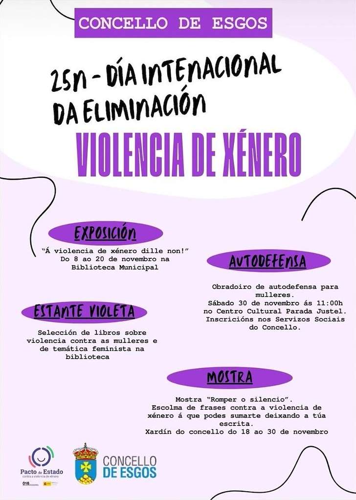 Día Internacional Contra a Violencia de Xénero en Esgos