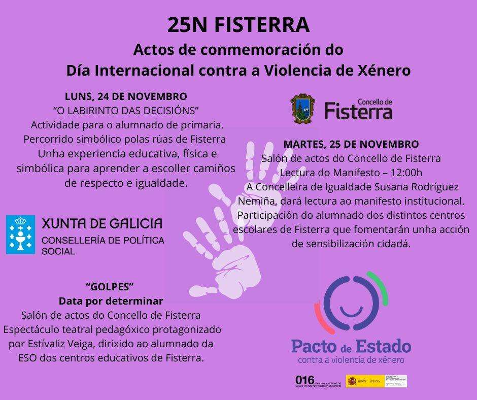 Día Internacional Contra a Violencia de Xénero  (2025) en Fisterra