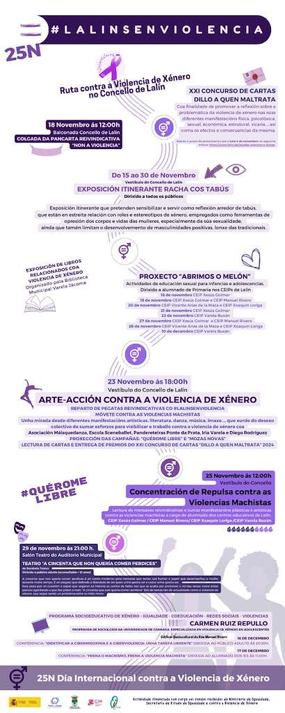 Día Internacional Contra a Violencia de Xénero en Lalín