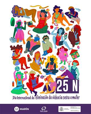 Fechas, información, programa, cartel, imágenes, mapa y ubicación de Día Internacional Contra a Violencia de Xénero (2025) en Marín