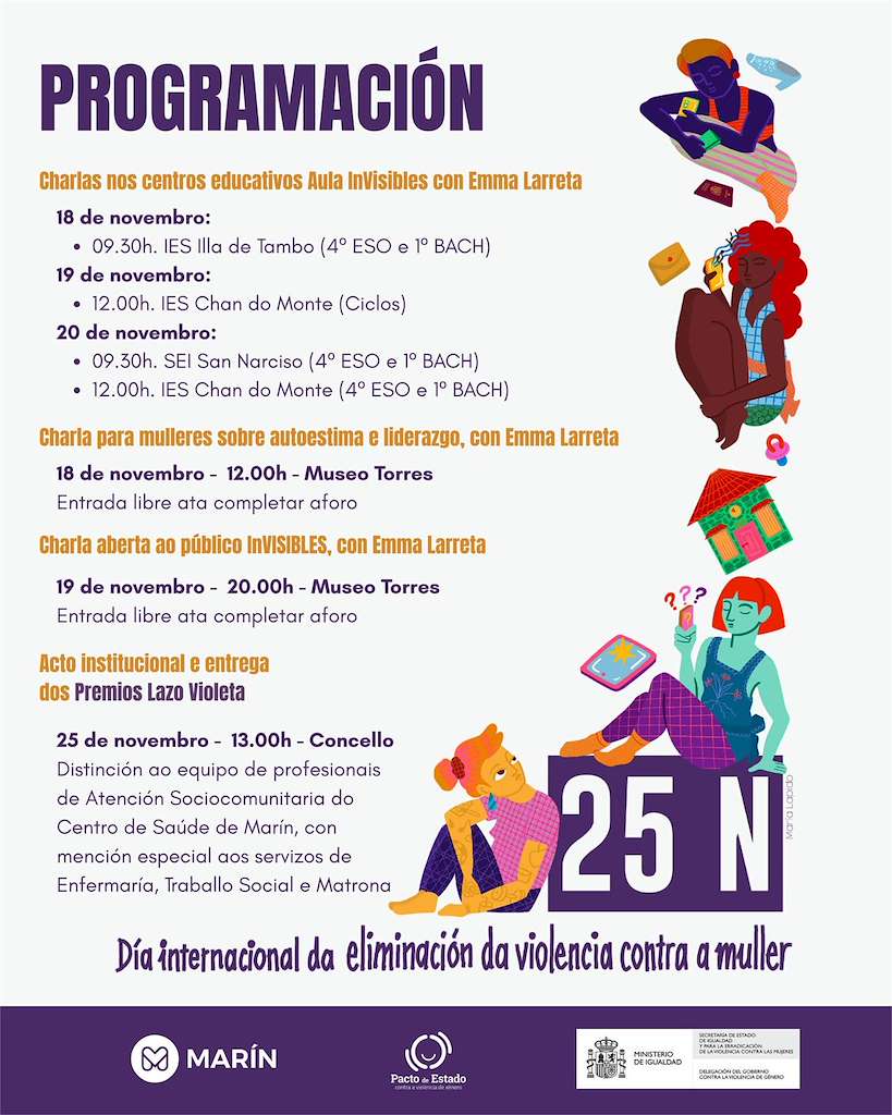Día Internacional Contra a Violencia de Xénero (2025) en Marín