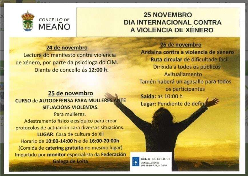Día Internacional contra a Violencia de Xénero en Meaño