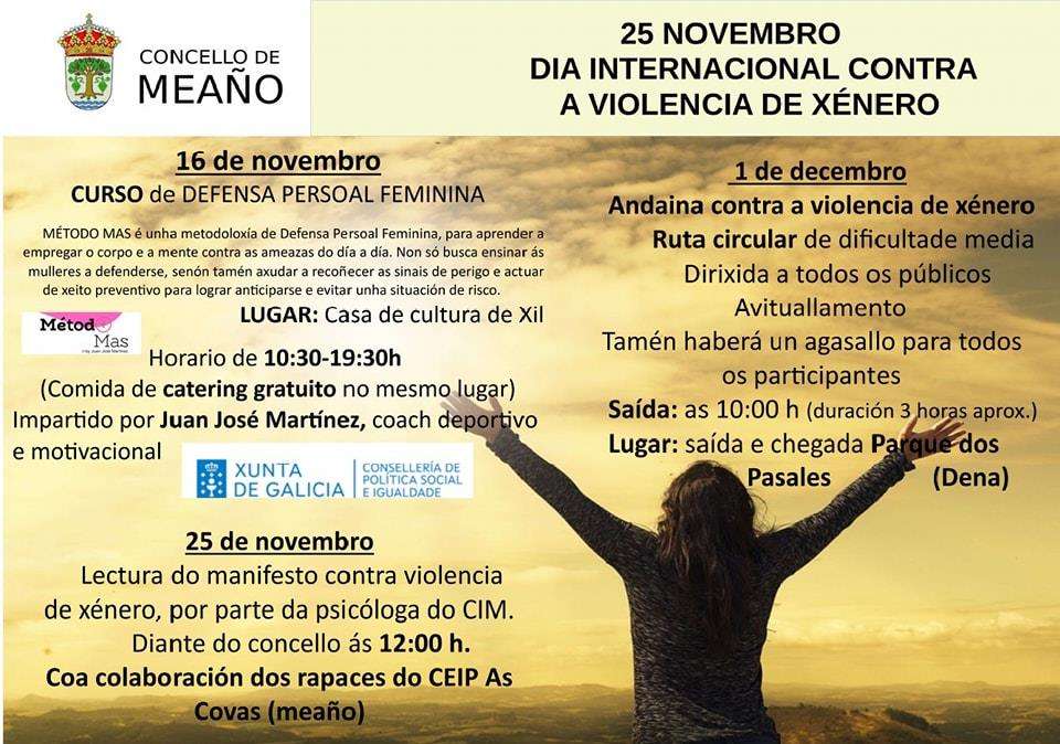 Día Internacional contra a Violencia de Xénero en Meaño