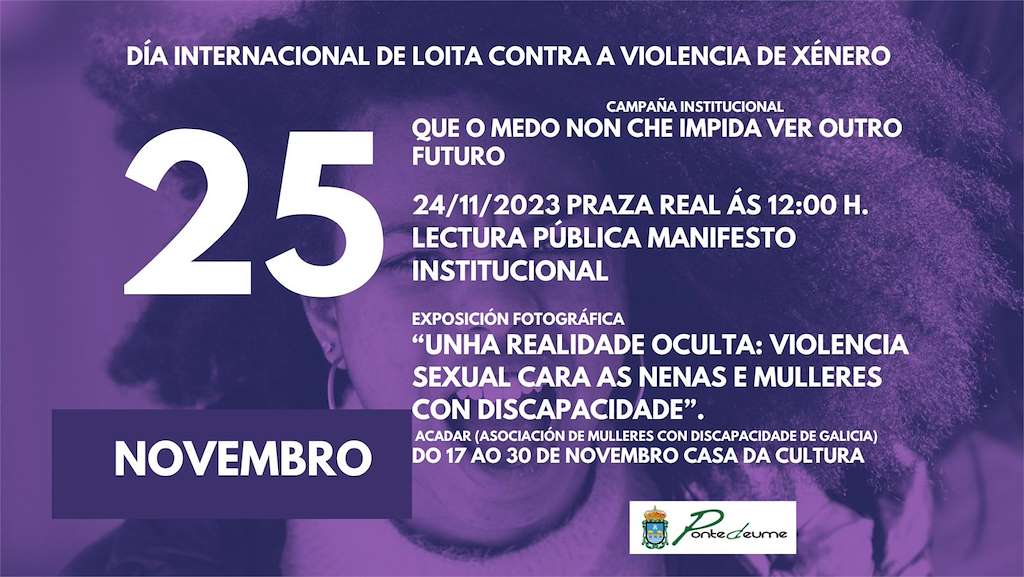 Día Internacional Contra a Violencia de Xénero en Pontedeume