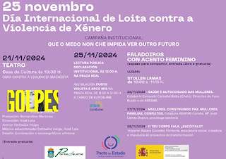 Fechas, información, programa, cartel, imágenes, mapa y ubicación de Día Internacional Contra a Violencia de Xénero  en  Pontedeume