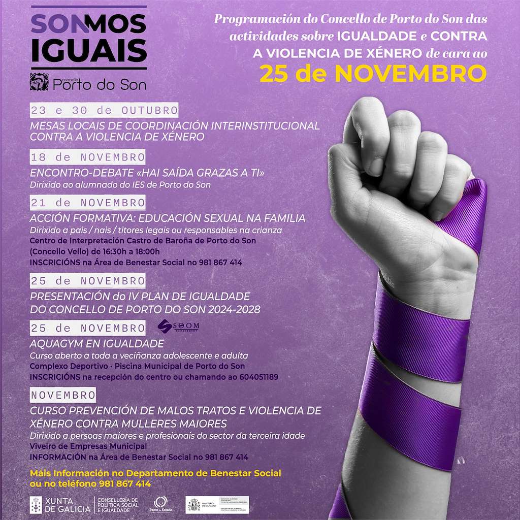 Día Internacional Contra a Violencia de Xénero en Porto do Son
