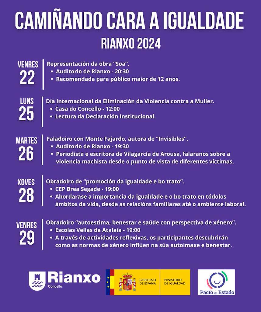 Día Internacional Contra a Violencia de Xénero en Rianxo