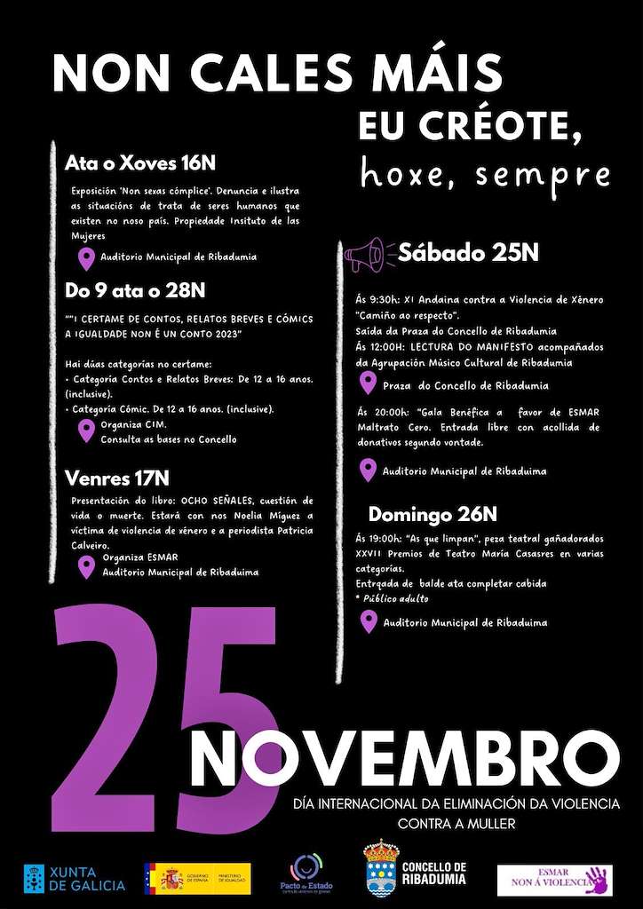 Día Internacional Contra a Violencia de Xénero en Ribadumia