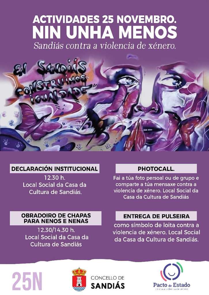 Día Internacional contra a Violencia de Xénero (2025) en Sandiás