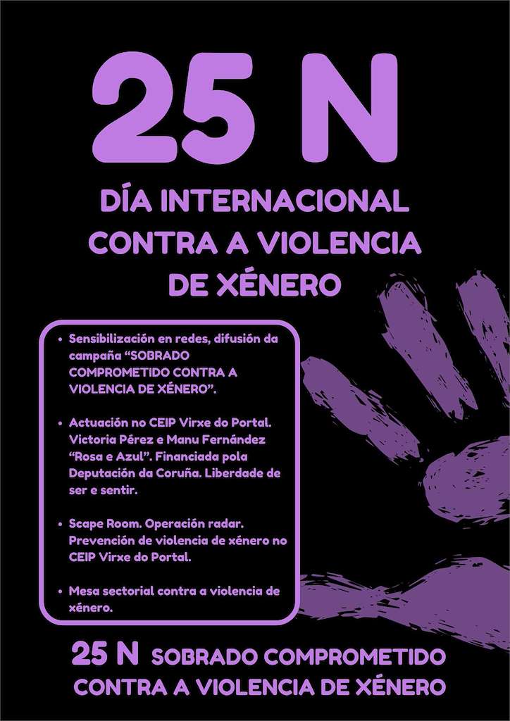 Día Internacional contra a Violencia de Xénero (2025) en Sobrado