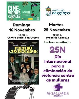Fechas, información, programa, cartel, imágenes, mapa y ubicación de Día Internacional Contra a Violencia Machista (2025) en Barreiros