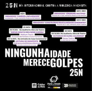 Fechas, información, programa, cartel, imágenes, mapa y ubicación de Día Internacional Contra a Violencia Machista (2025)  en  Caldas de Reis