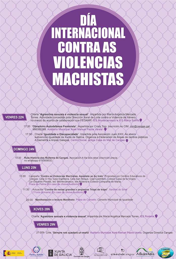 Día Internacional Contra as Violencias Machistas en Cangas de Morrazo