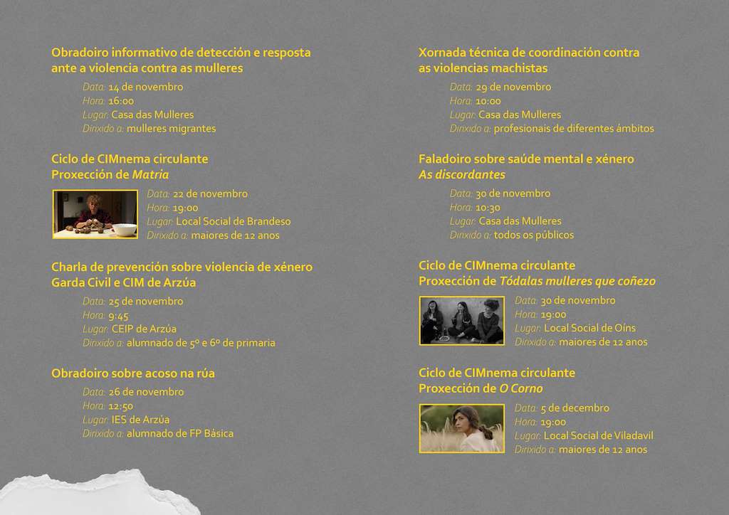 Día Internacional da Elimianción da Violencia contra as Mulleres en Arzúa