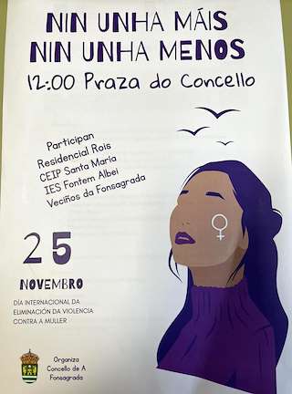 Fechas, información, programa, cartel, imágenes, mapa y ubicación de Día Internacional da Eliminación da Violencia contra a Muller (2025)  en  A Fonsagrada