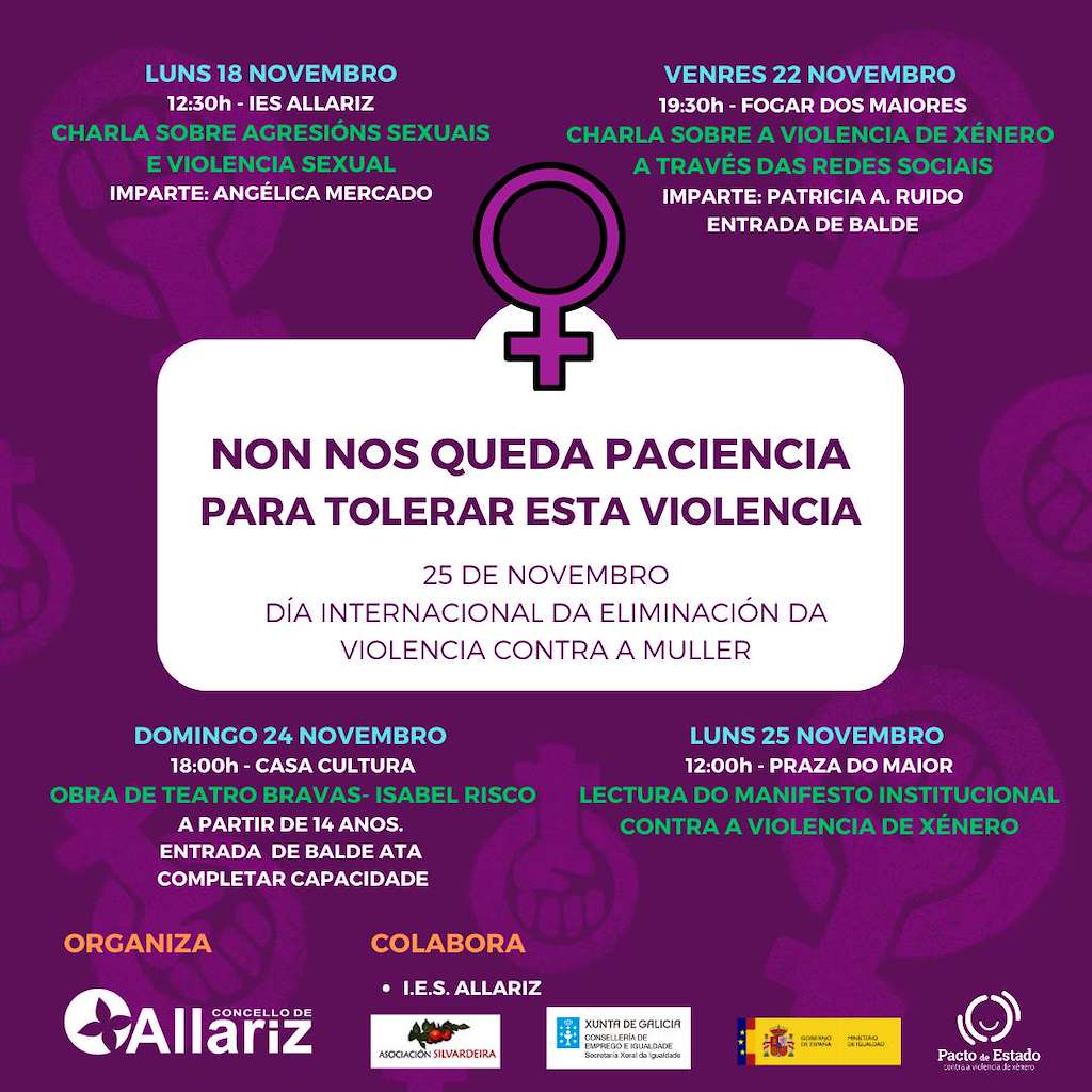 Día Internacional da Eliminación da Violencia contra a Muller en Allariz