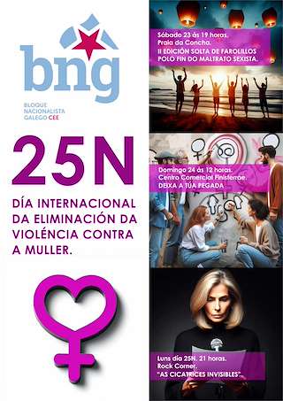 Día Internacional da Eliminación da Violencia contra a Muller do BNG