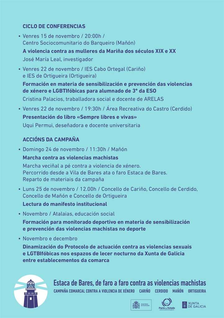 Día Internacional da Eliminación da Violencia Contra a Muller en Mañón