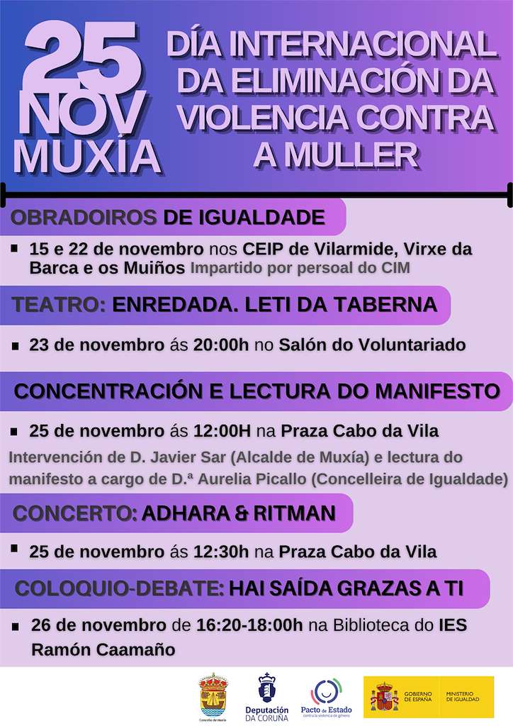 Día Internacional da Eliminación da Violencia Contra a Muller en Muxía