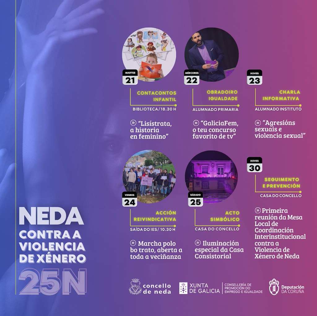 Día Internacional da Eliminación da Violencia Contra a Muller en Neda