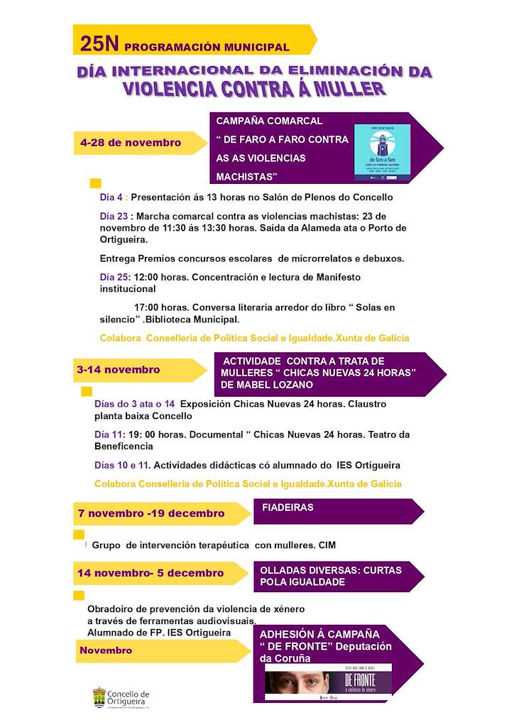 Día Internacional da Eliminación da Violencia contra a Muller  en Ortigueira