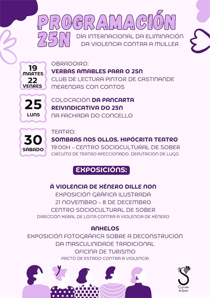 Día Internacional da Eliminación da Violencia contra a Muller en Sober