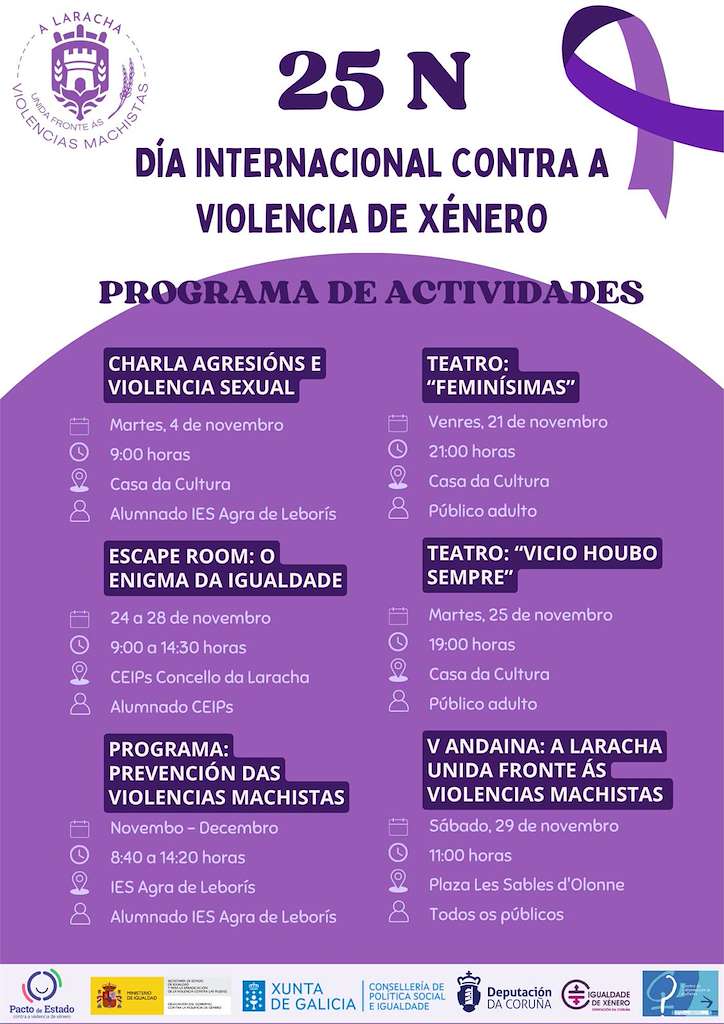 Día Internacional da Eliminación da Violencia Contra as Mulleres en A Laracha