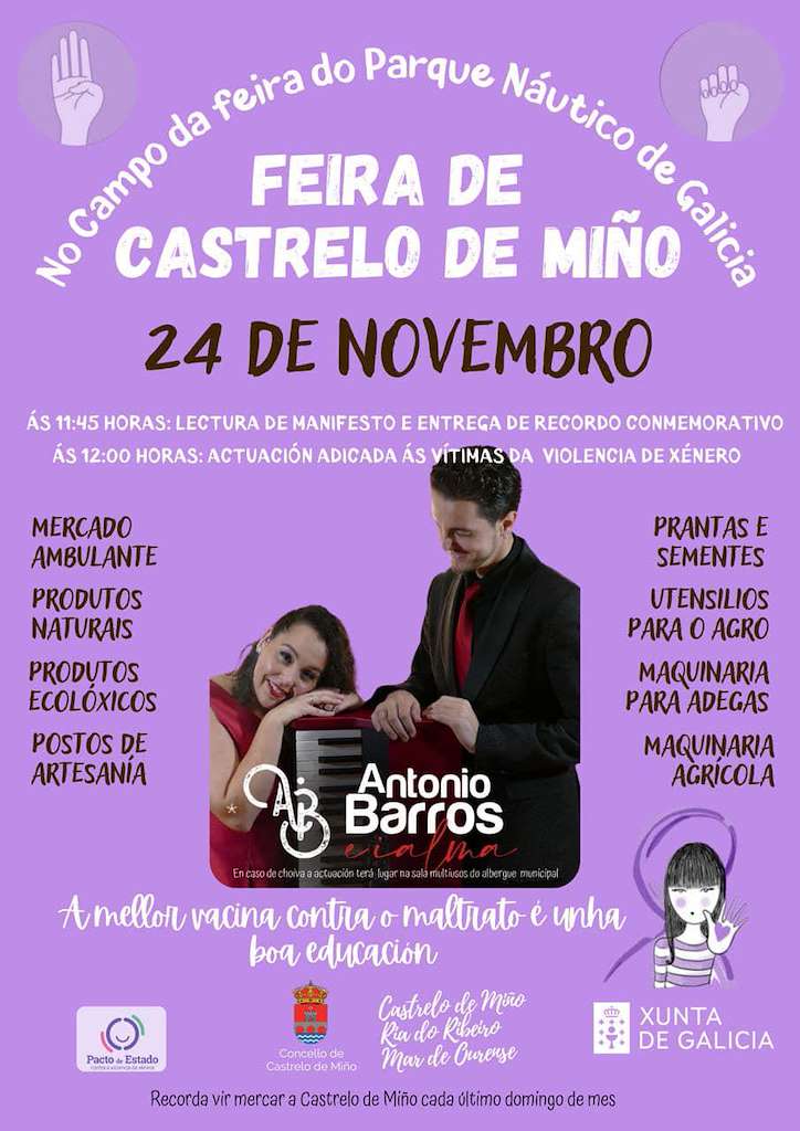 Día Internacional da Eliminación da Violencia Contra as Mulleres en Castrelo de Miño