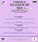 FiestasRelacionadas Día Internacional da Eliminación da Violencia contra as Mulleres en San Xoán de Río