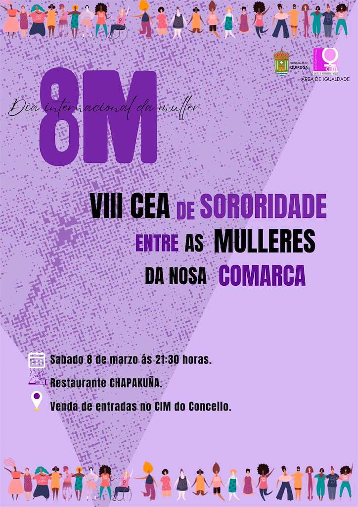 Día Internacional da Muller - VIII Cea de Sororidade en Quiroga