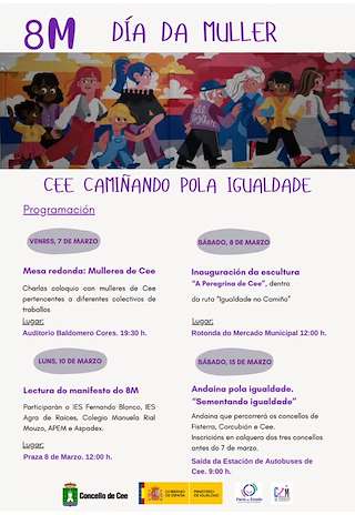 Fechas, información, programa, cartel, imágenes, mapa y ubicación de Dia Internacional da Muller   en  Cee