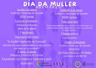 Fechas, información, programa, cartel, imágenes, mapa y ubicación de Día Internacional da Muller  en  Cerceda