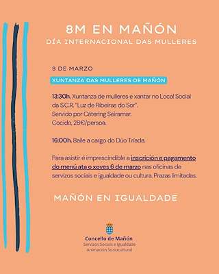 Fechas, información, programa, cartel, imágenes, mapa y ubicación de Día Internacional da Muller  en  Mañón