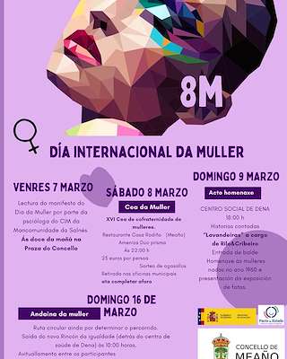 Fechas, información, programa, cartel, imágenes, mapa y ubicación de Día Internacional da Muller  en  Meaño