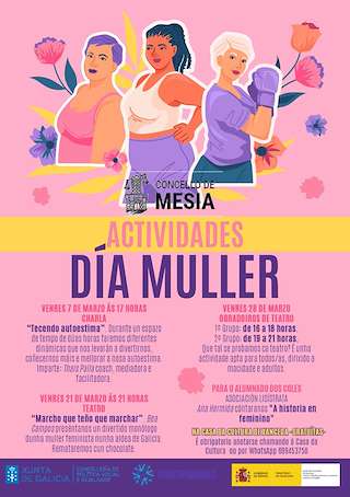 Fechas, información, programa, cartel, imágenes, mapa y ubicación de Día Internacional da Muller  en  Mesía