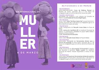 Fechas, información, programa, cartel, imágenes, mapa y ubicación de Día Internacional da Muller  en  Padrón